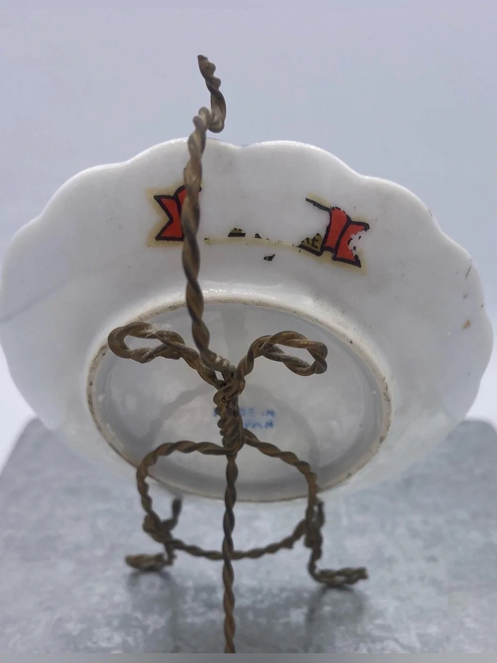 Vintage Miniature Hand Painted Japanese “Dragon-ware” Saucer Moriage Technique